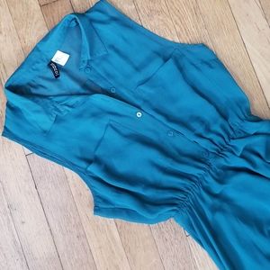 H&M Divided Sleeveless Teal Dress